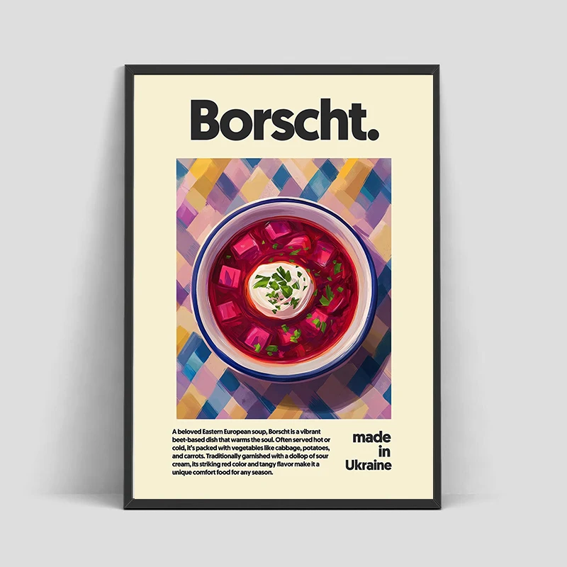Asian Food Canvas Painting Poster Ramen Hot Pot Chinese Japanese Korea Cuisine Print Wall Poster Picture for Home Wall Arts