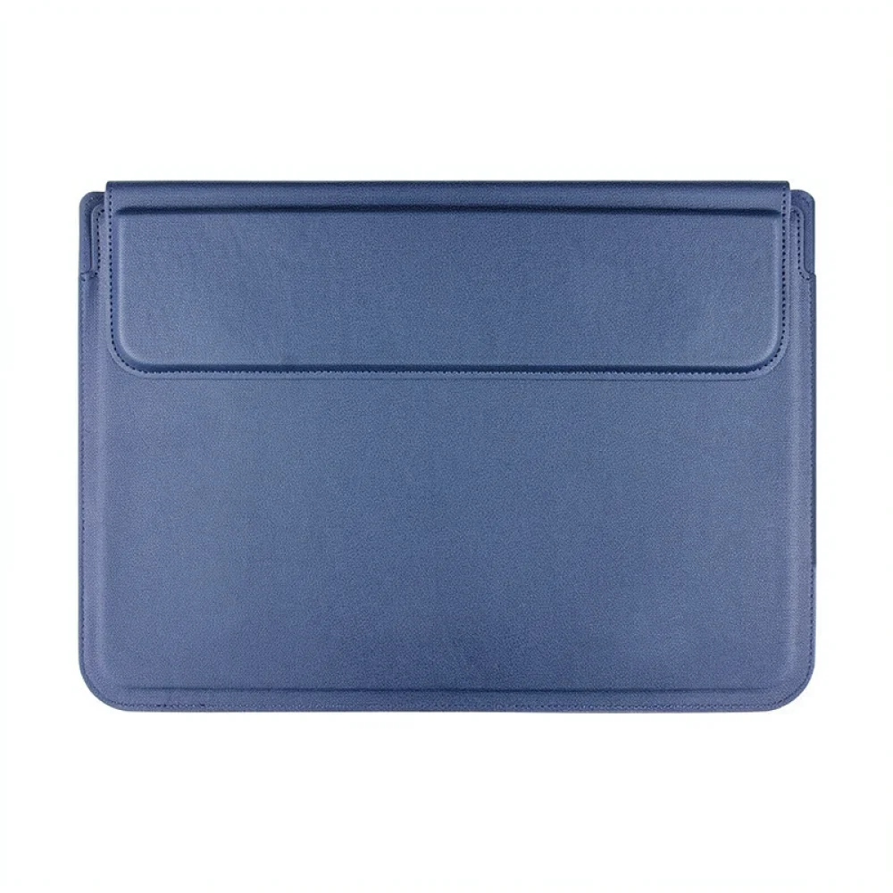 PU Leather Laptop Sleeve For MacBook Air Pro Stand Protective Case Lightweight Waterproof Notebook Bag Travel Organizer Bag