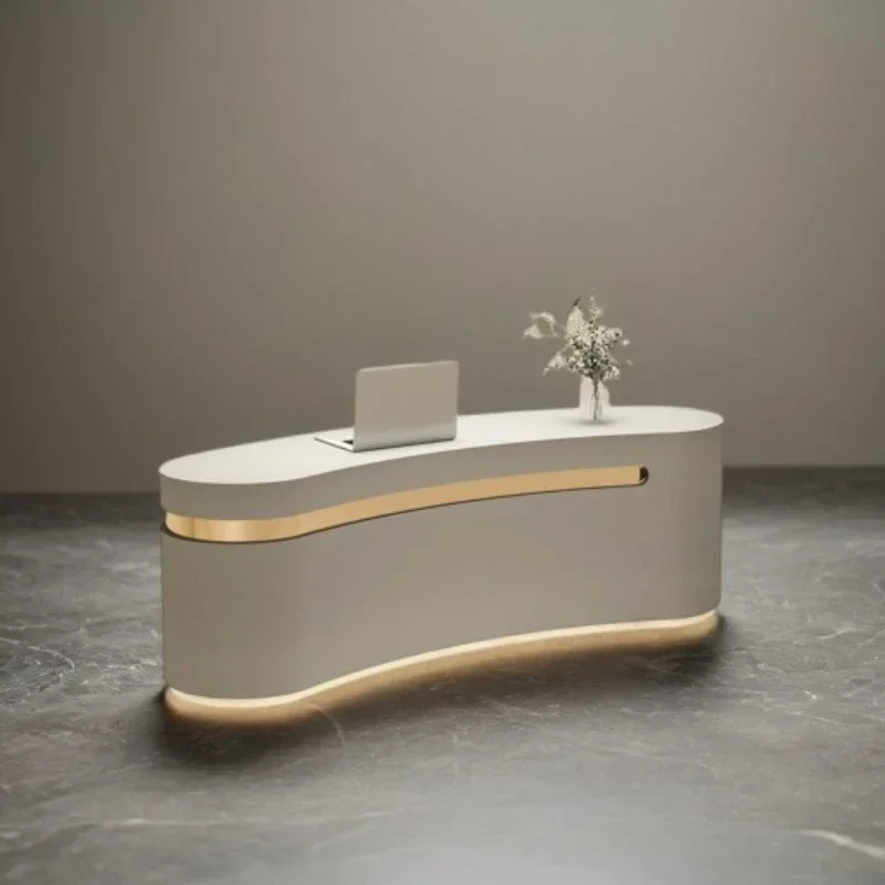 

For Advanced Desk Professional Cash Counter Aesthetic Center Decor Reception Office Mostrador Recepcion