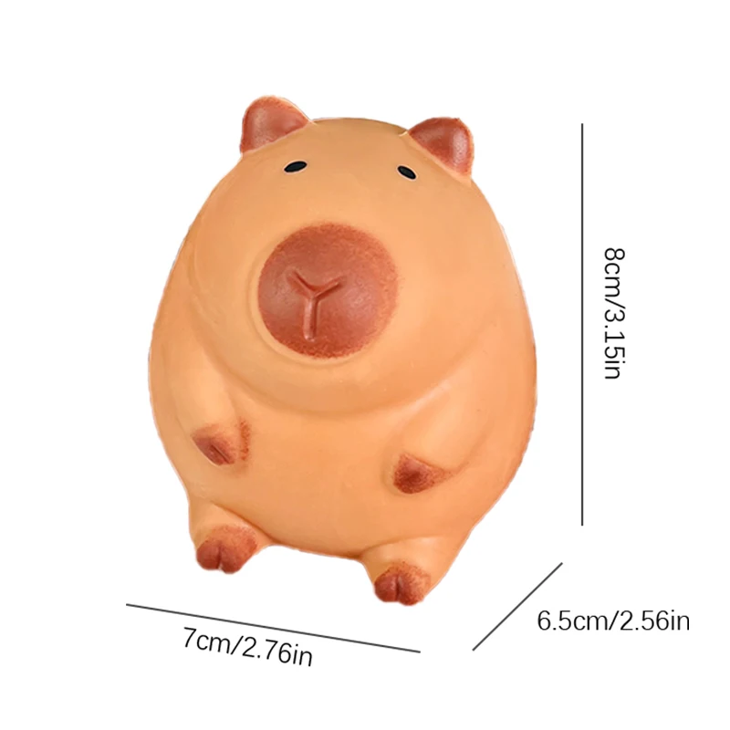 Cute Cartoon Capybara Mochi Pinching Toy Squishy Toy Slow Rebound Decompression Toys Stress Release Hand Relax Gifts