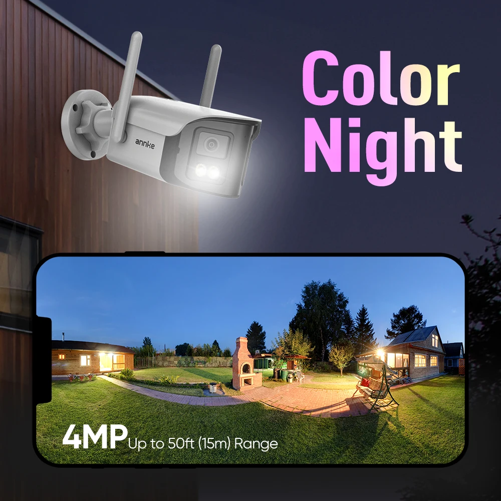 Outdoor security camera view