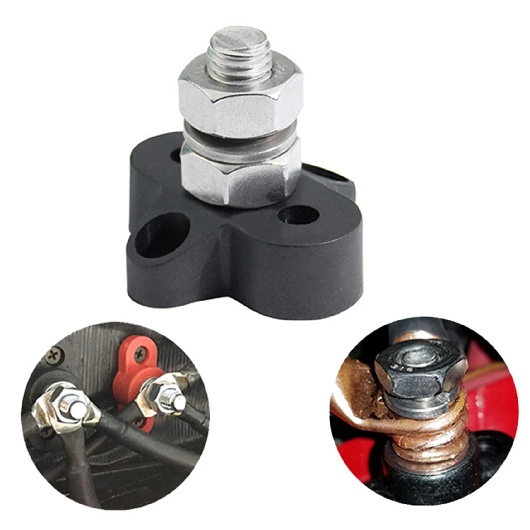8Pcs 5/16 Inch DC 48V Busbar Power Terminal Block M8 Positive Negative Power Distribution Stud For RV Ship Boat-A68E
