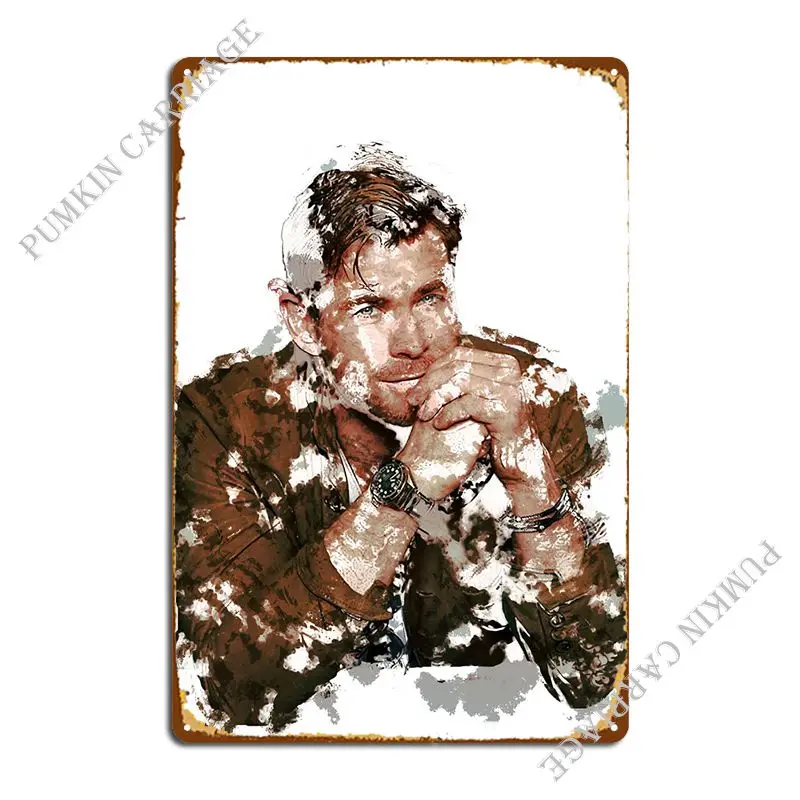 Chris Hemsworth Metal Sign Painting Party Cinema Cinema Tin Sign Poster