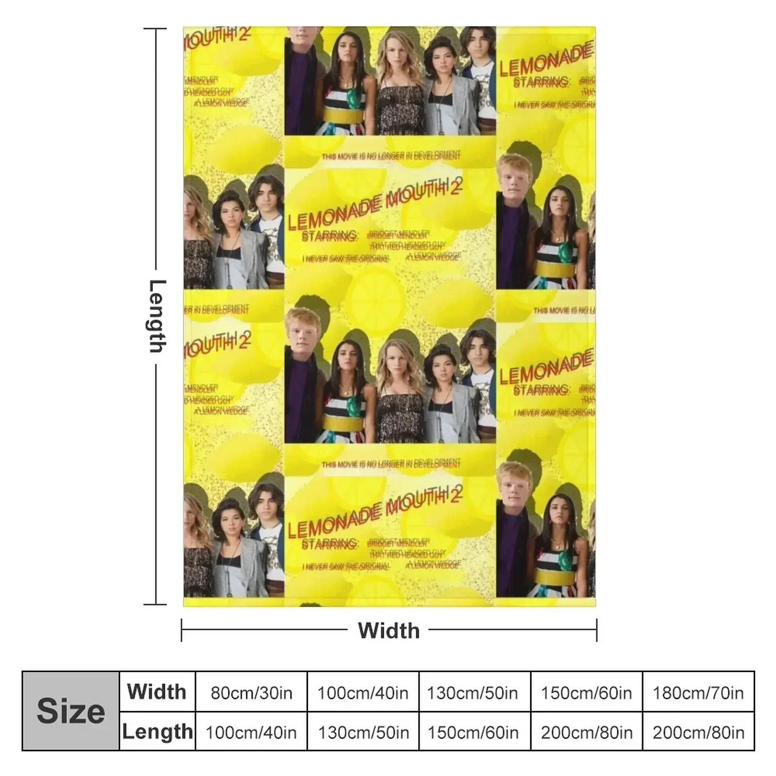 Lemonade Mouth 2 Throw Blanket Summer Flannels Thins Decorative Sofa Hairys Moving Blankets
