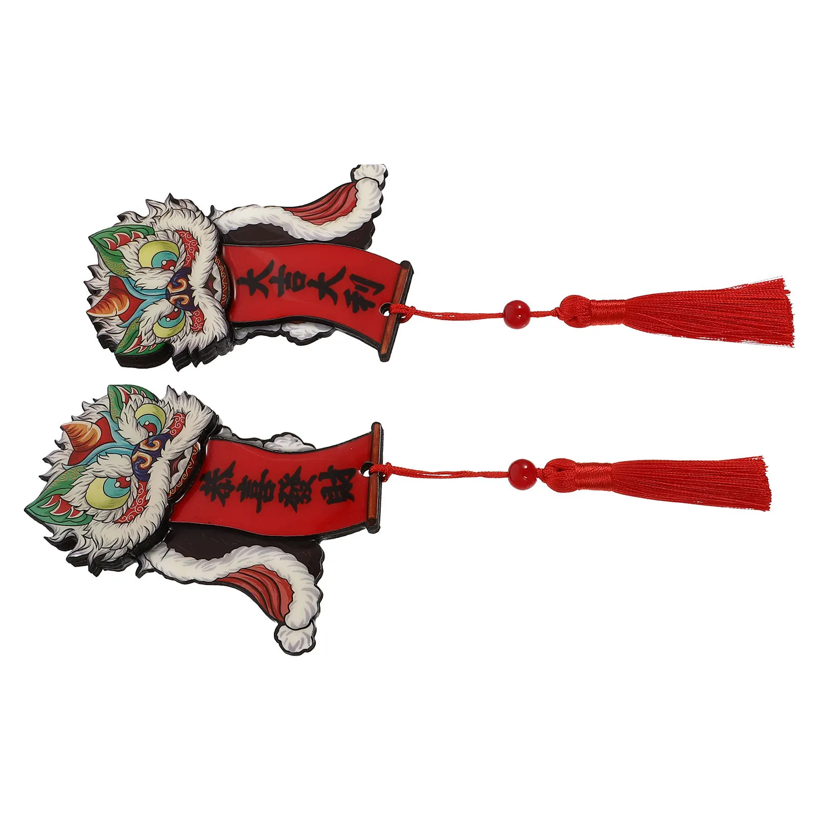 

1Pair Congratulations on Wealth Refrigerator Magnets Chinese New Year Fridge Decor Festive Cartoon Design for Kitchen Home