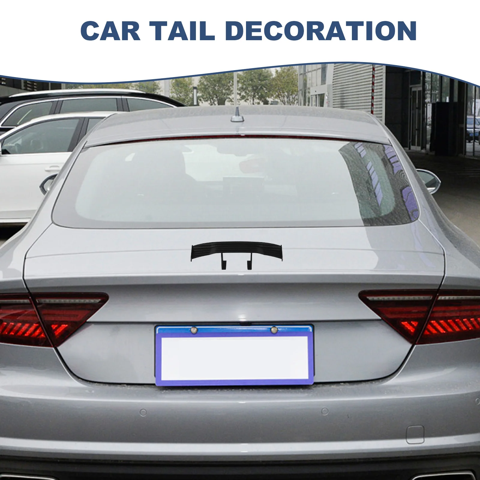 

Universal Auto Strip Vehicle Modification Decor Auto Tail Exterior Rear For Mini Drift Spoiler Wing Tail Wing For Car Exterior