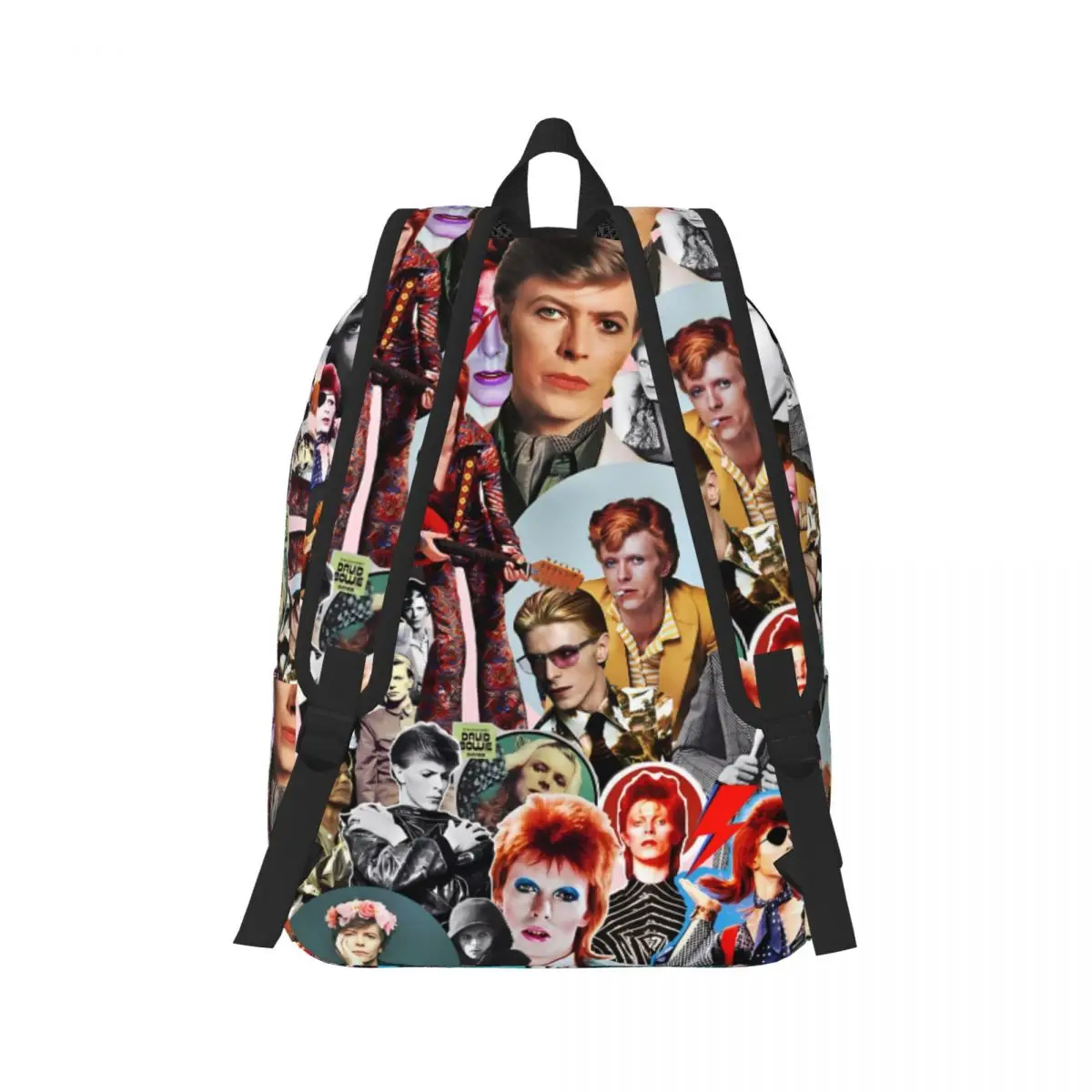 Star Single Davids Bowies Rucksack, Schüler-Schultasche für Männer und Frauen, Laptop-Leinentaschen