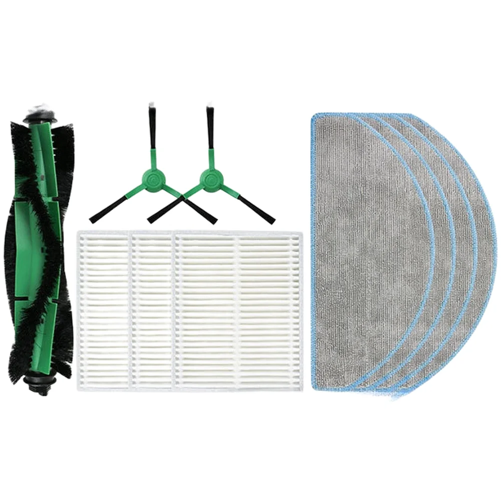 For Roomba Essential Y0112 Replacement Parts Set with Roller Brush Filter Side Brushes and Microfiber Mop Cloths