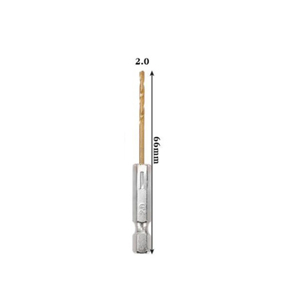 ゴールド六角シャンクドリルビット、新品、13種類、5.5mm、0.22インチ、6.0mm、0.24インチ、6.5mm、0.26インチ、1.5mm、0.06インチ、1/4インチ、インチ