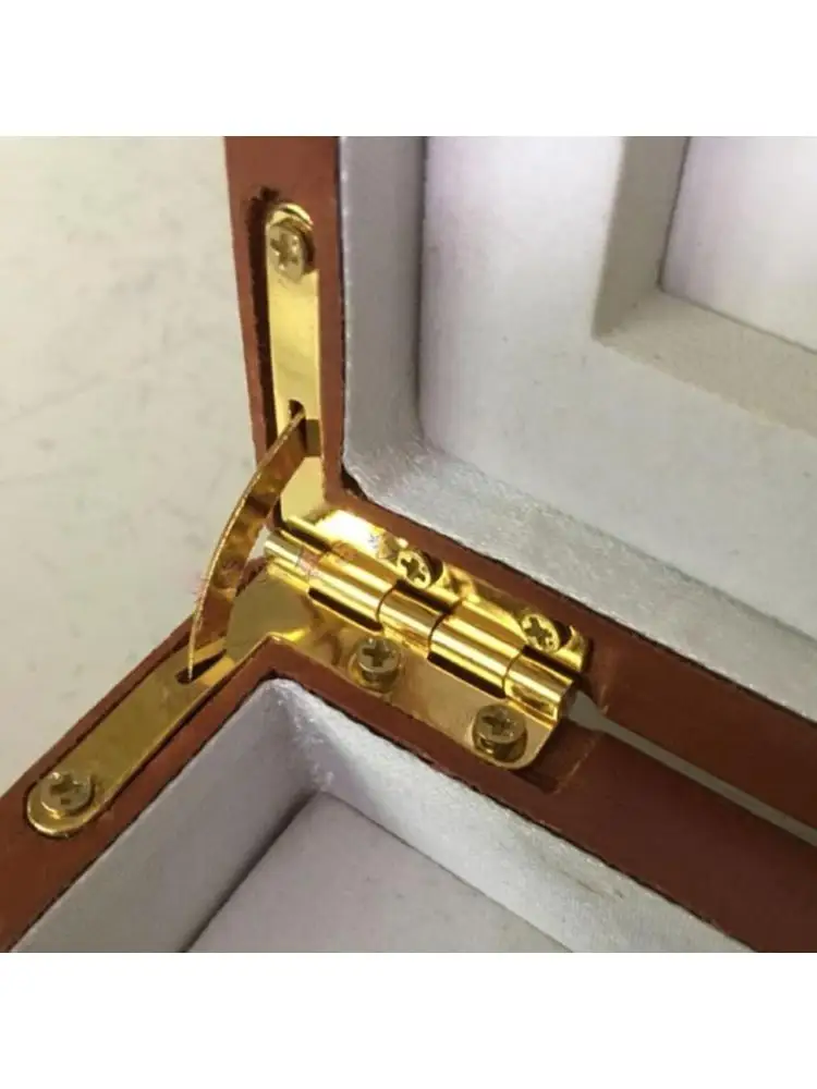 

10Pcs Antique Lid Support Hinge Frame Jewelry Wine for Case Wooden Gift Box Lid 90 Degree Spring Furniture Hardwar
