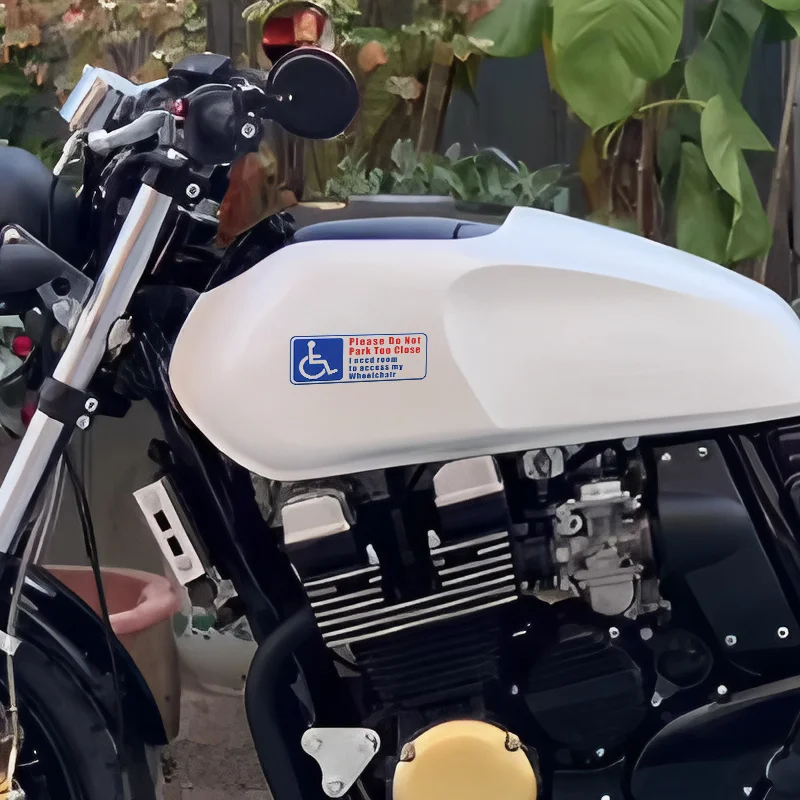 

Waterproof and vehicle decoration supplies, waterproof and sunscreen creative wheelchair barrier-free parking prompt stickers