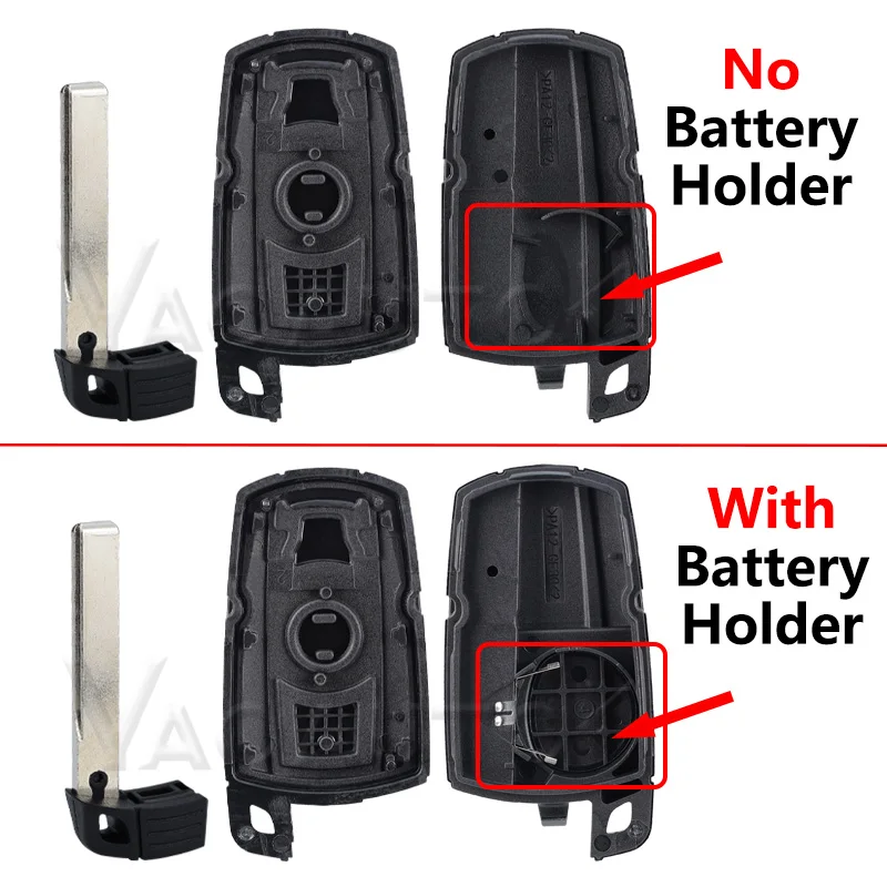 Afbeelding 3: Autosleutel Shell Voor BMW 1 3 5 6 Serie Voor BMW E90 E91 E92 E93 E60 Cas3 + Afstandsbediening autosleutel Behuizing sleutelhanger KR55WK49147 Met Blade