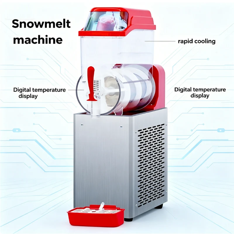 

Commercial Slush Slushie Making Machine Maker Electric Frozen Drink Fresh Fruit Ice Slush Machine