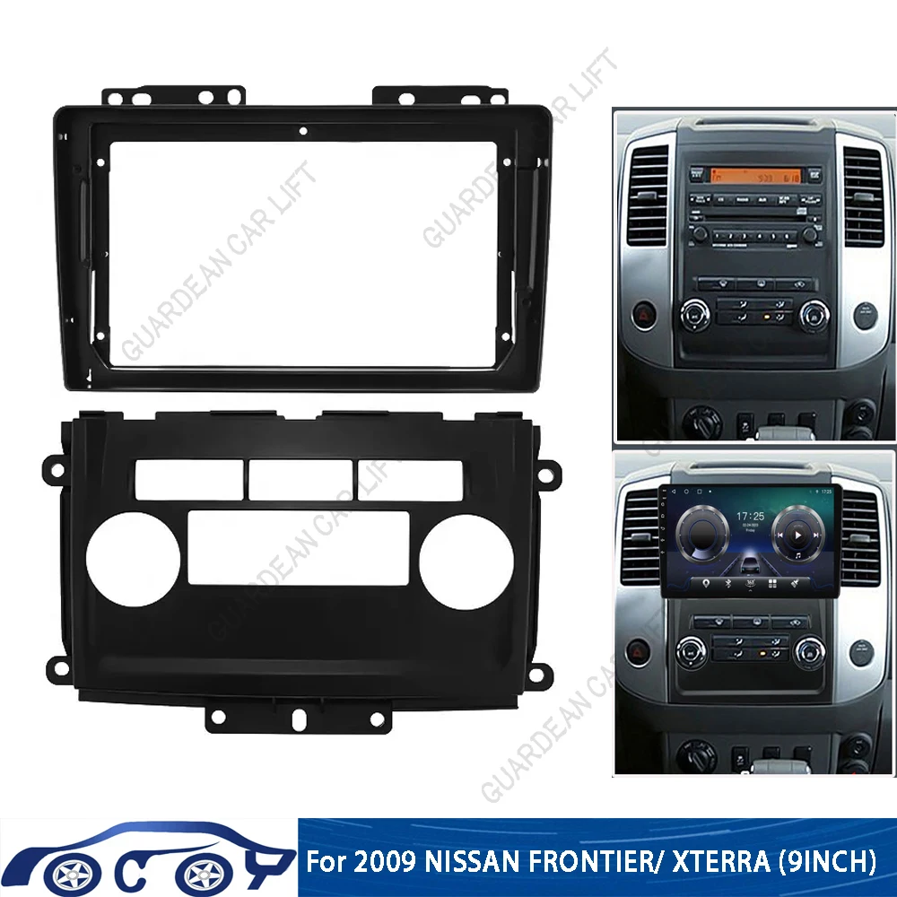 

For 2009-2012 NISSAN FRONTIER/ XTERRA (9INCH)Car Radio Fascias Android GPS MP5 Stereo Player 2 Din Head Unit Panel Dash Frame