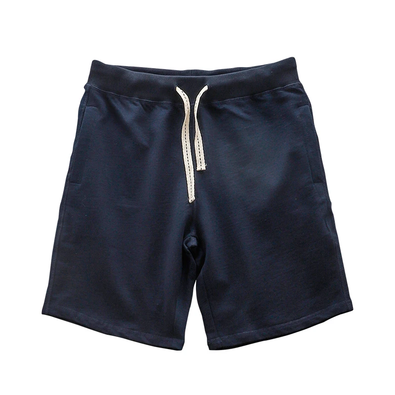 DUKEEN Shorts Heren Zomer Badstof Joggingbroek Katoen Effen Kleur Joggingbroek Losse Casual Vijfpuntsbroek Heren