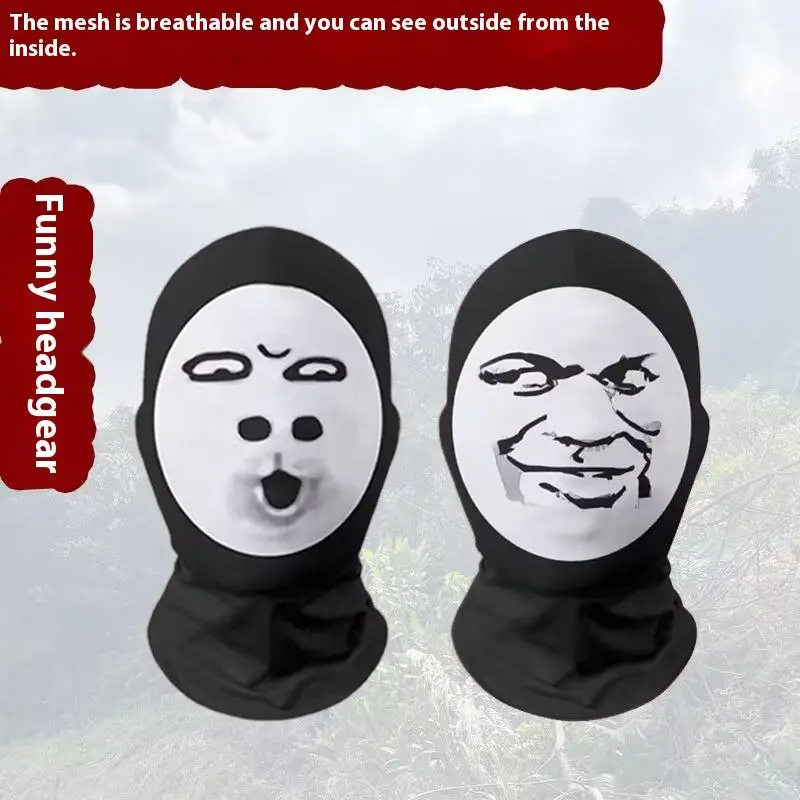 

1/2 шт., бандана, шейный платок, гетры с принтом, головной убор, платок, повязка на голову, забавная 3D бесшовная маска для лица волшебной знаменитости