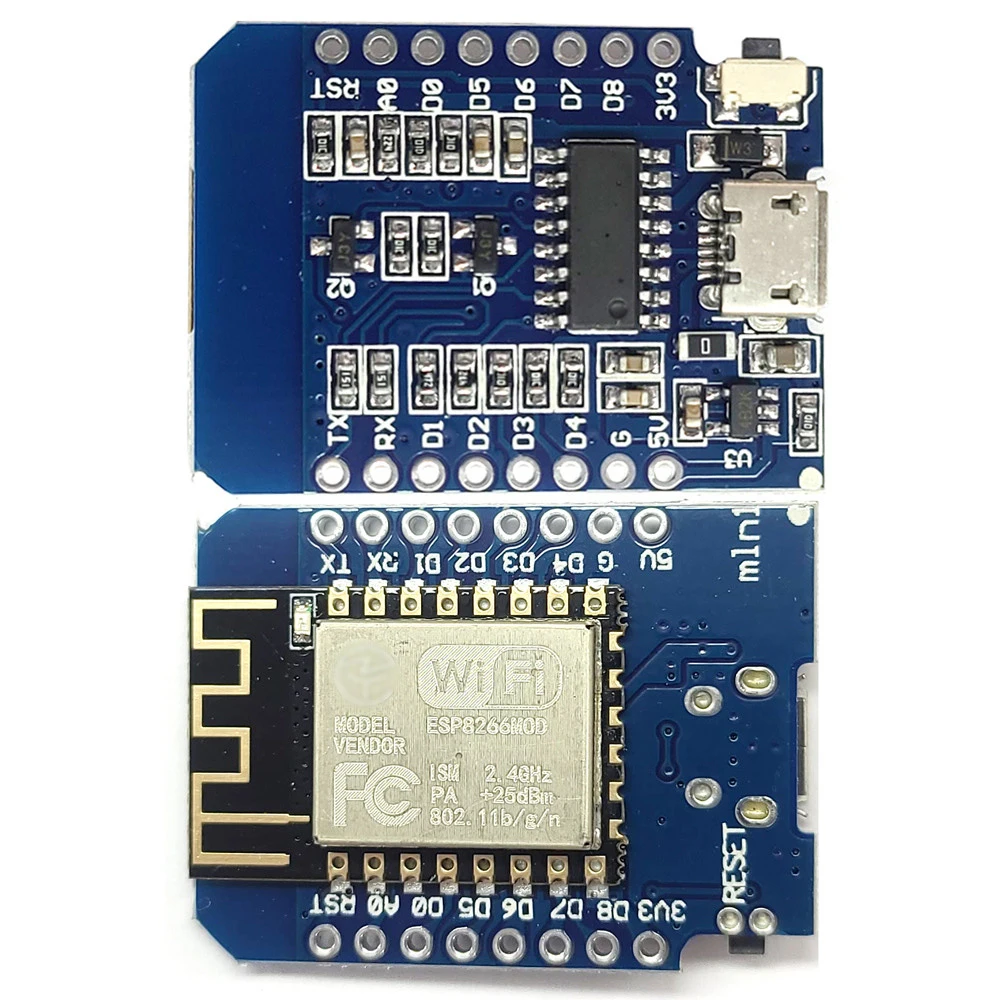 16Pin D1-Mini Wifi Module for NodeMcu Lua Wifi ESP8266 Internet of Things Mini Development Board Module D1 Mini USB Micro Type-C