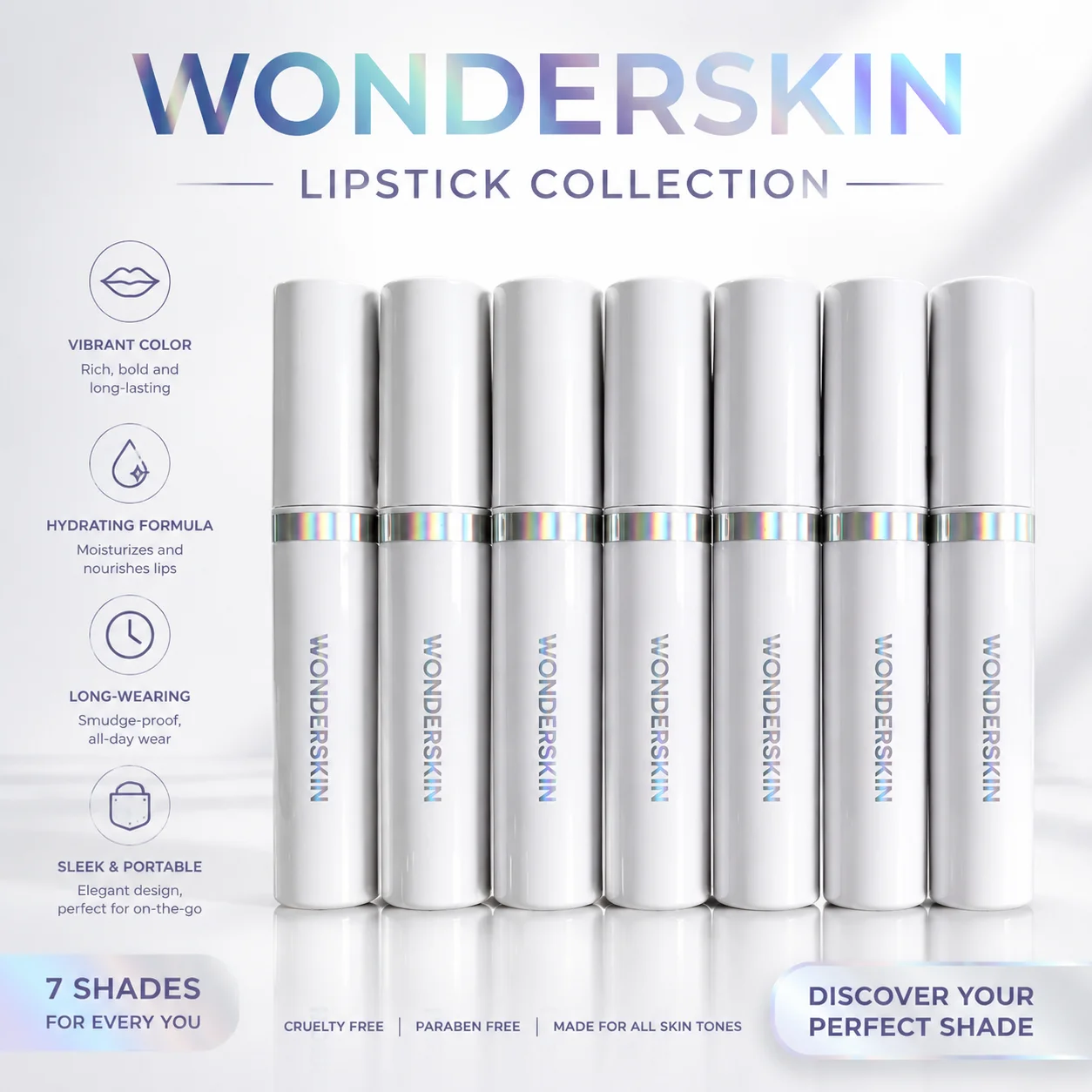 Wonderskin Fashion Lipliner Natural Lip Makeup Lipstick Peel Off Lip Stain Non Stick Cup Lasting Waterproof Lip Makeup Wonder