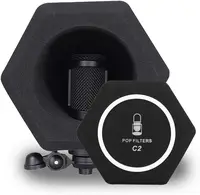 Micrófono Pop Filtro Viento Escudo Acústico Para Record Studios Mic Absorbente de Espuma Vocal Aislamiento Bola