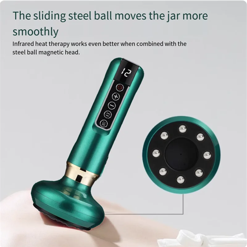 Electric scraping instrument cupping machine and artifact household cover to remove moisture and clear meridian brush - Image 3