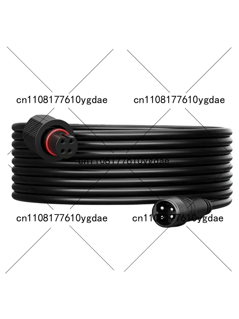 10FT Waterproof 4Pin Extension Cord for Outdoor Flood & Spot Lights, Compatible with H7057 H7058 Models