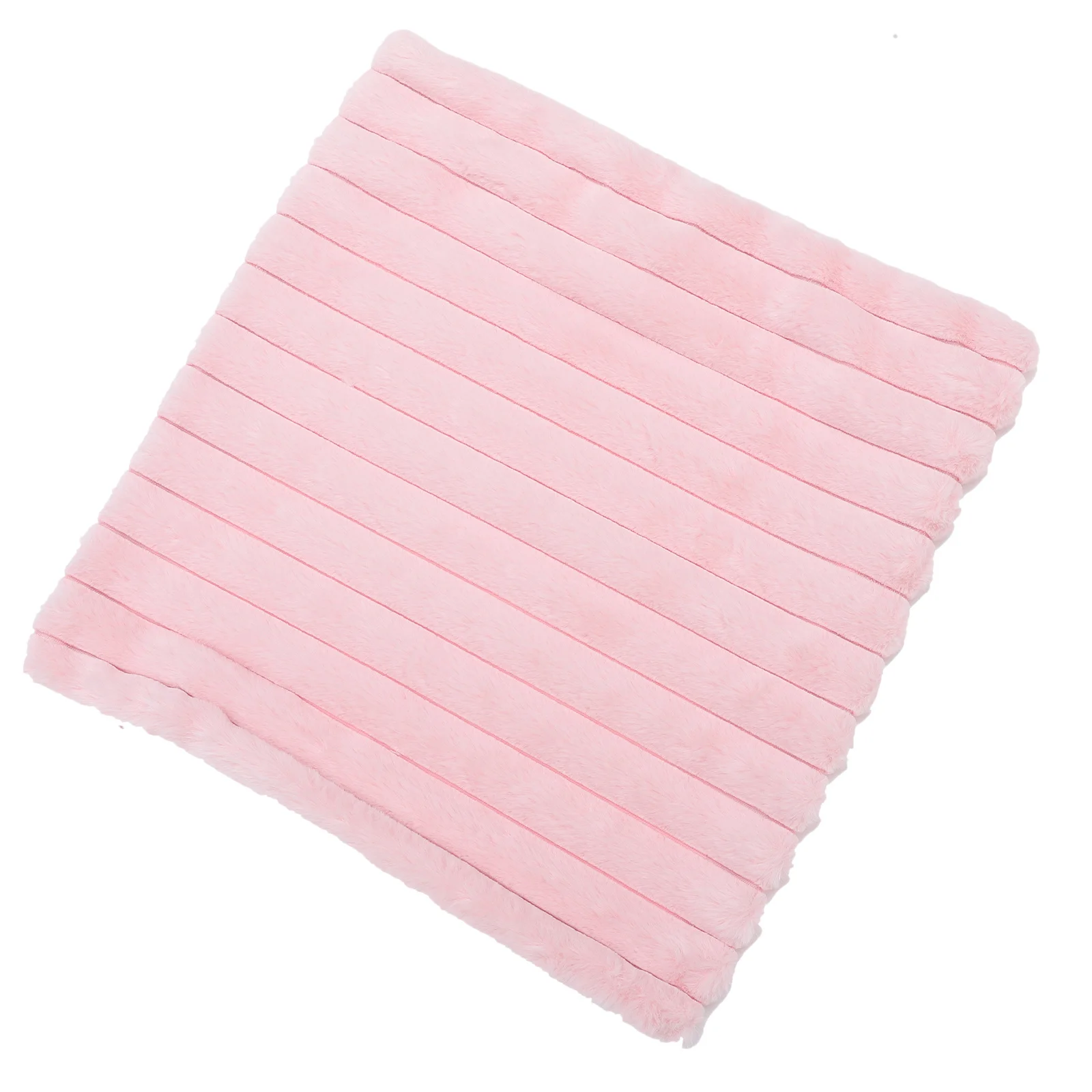 

Square Cushion Cover Soft Imitation Rabbit Hair Texture Comfortable Throw Pillowcase Protective Sofa Cushion Cover Home