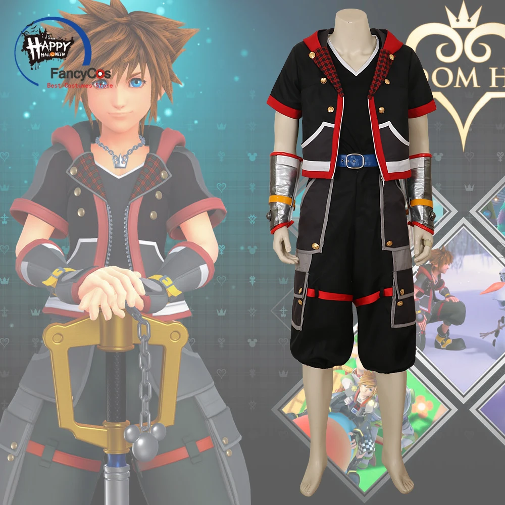 

Kingdom Hearts III Cosplay Sora Outfit Season 3 Sora Cosplay Costume Adult Halloween Carnival Custom Game Cosplay Costumes