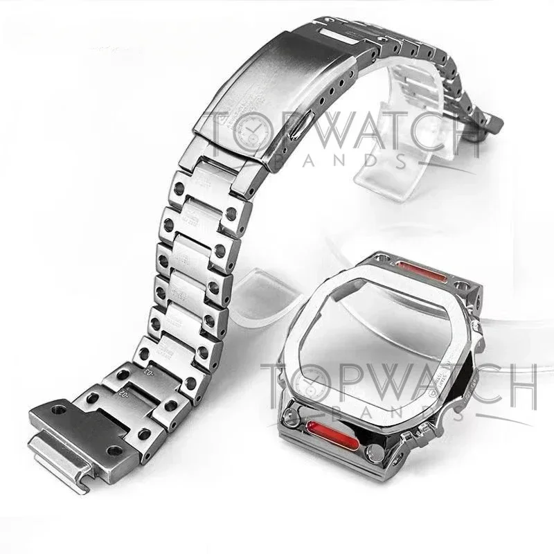 4rd Titanium Alloy GW-B5600 5610 Modificatied Mech Kit DW5600 GWX-5600 GWM5610 Watch Band Bezel Metal Case GW5000U