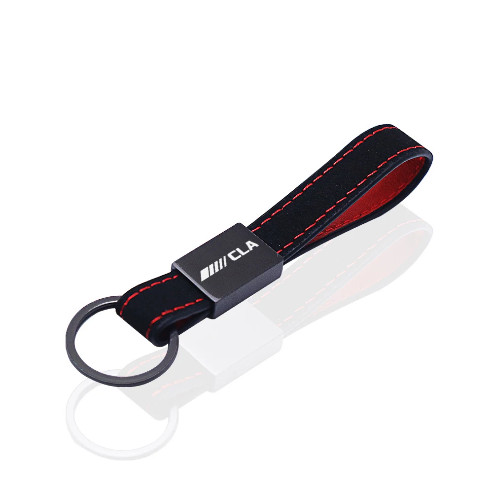 car Key chain Rings carbon fiber keychain car for Mercedes Benz AMG CLA CLK CLS GLA GLB GLC GLE GLK GLS GTS SLC SLK Auto