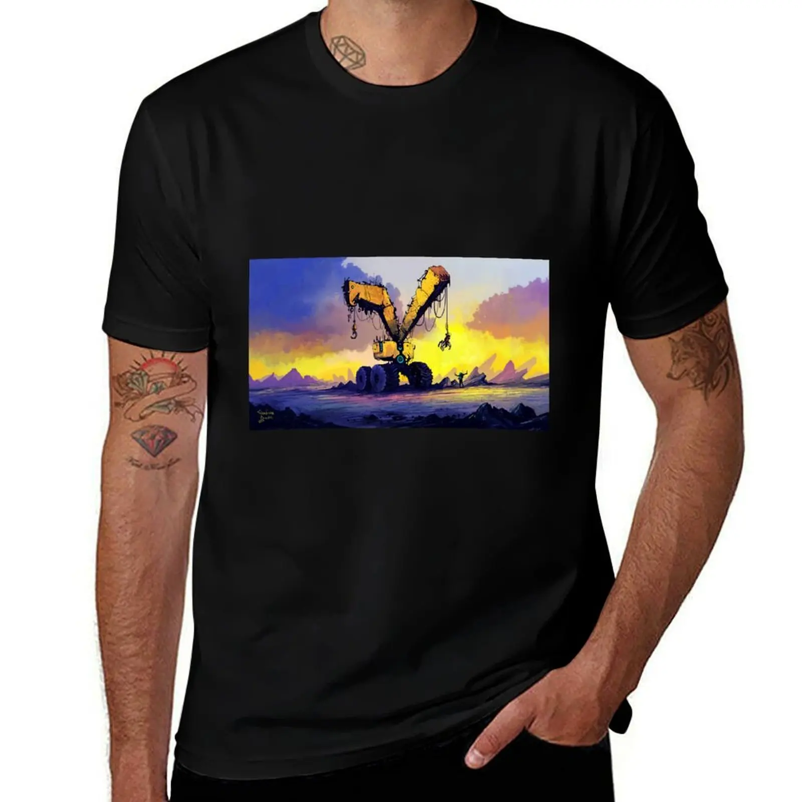 

Excavator T-Shirt customs design your own anime shirt boys whites t shirts for men cotton