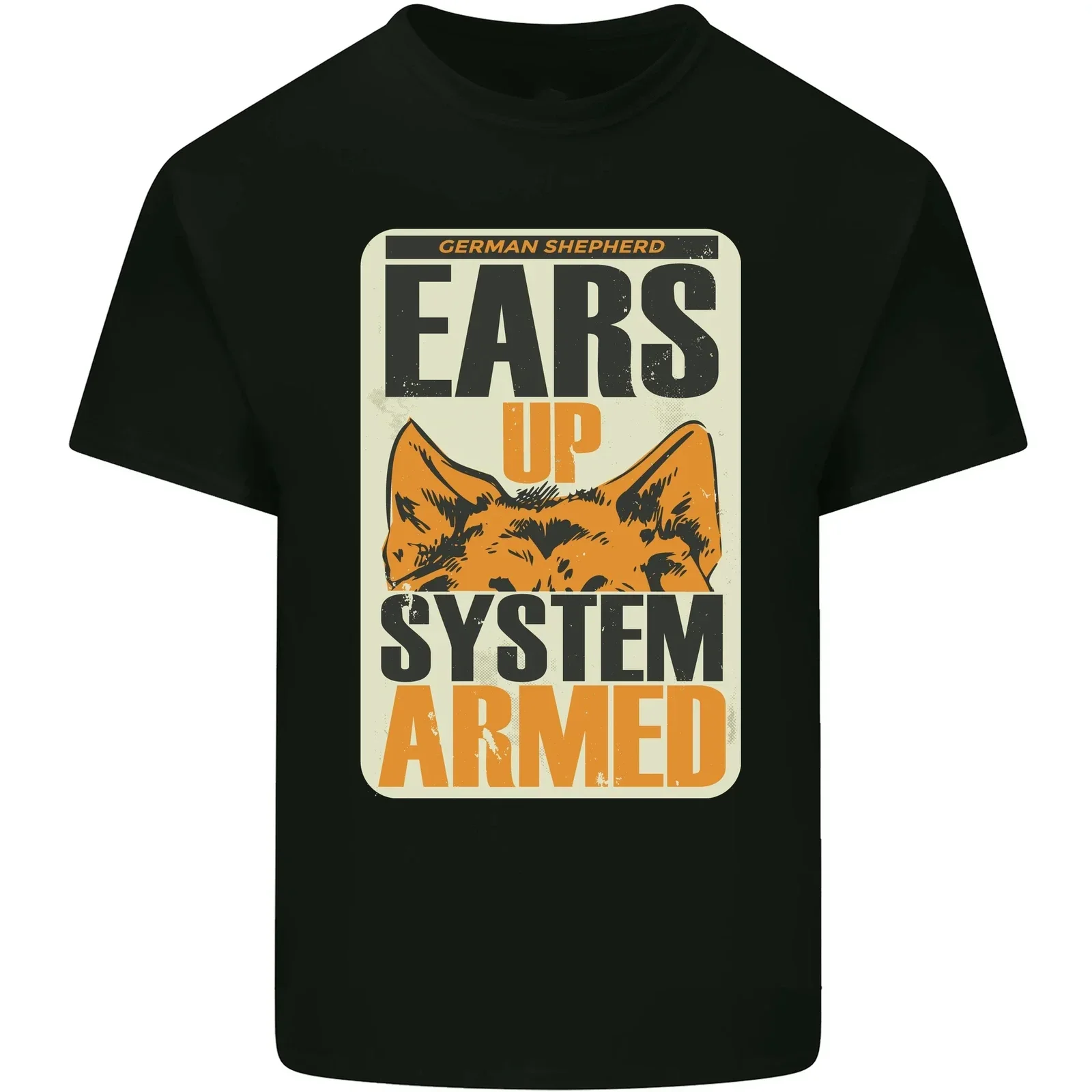 

German Shepherd System Armed Mens Cotton T-Shirt Tee Top Men's 100% Cotton Casual T-shirts Loose Top Size S-3XL