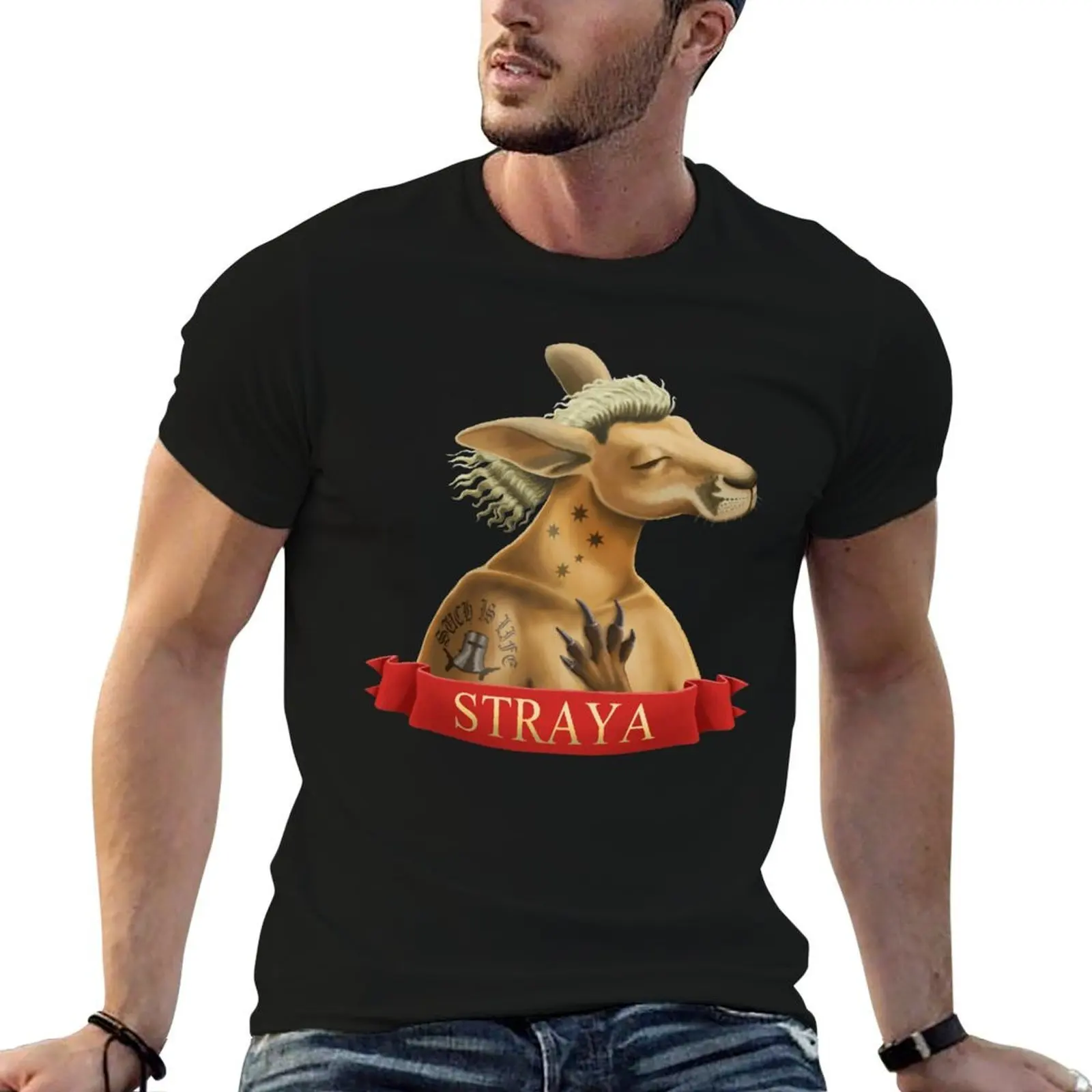 

Straya Bogan Kangaroo T-Shirt man t shirt summer man t shirts cotton T-Shirt