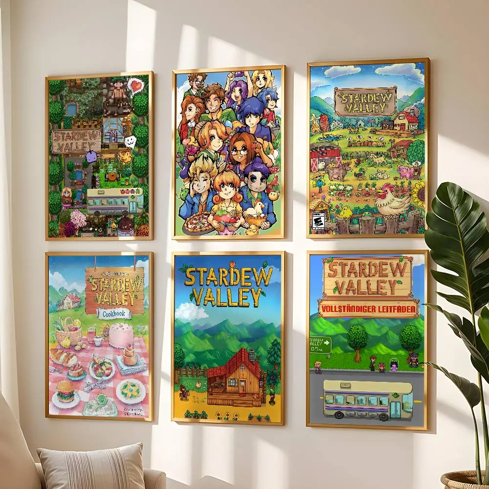 Game Stardew Valley Poster High Quality Print Waterproof Wall Art Sticker For Bar Living Room Decor Gift