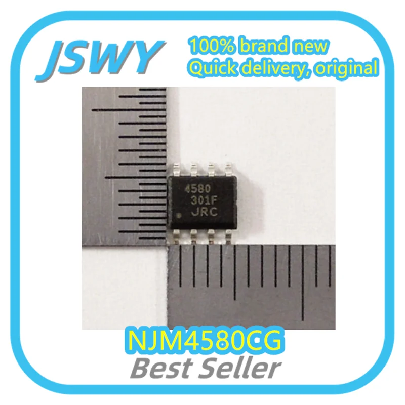 

(10/100pcs) NJM4580CG NJM4580 Silkscreen 4580 SOP-8 Integrated Circuit IC Original Genuine Bulk Stock