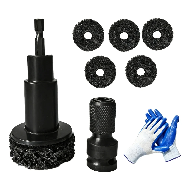 M76E High Performances Rust Scrubber Brake Disc Wheel Hub Rust Removal for Vehicle Brake Discs & Wheel Hubs ABS Construction