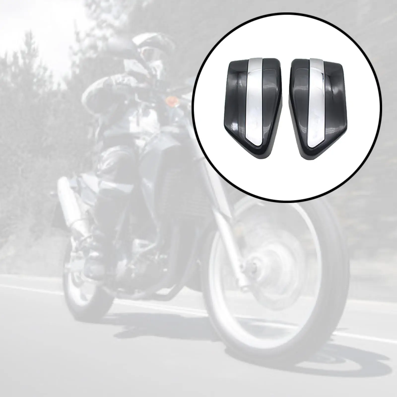 

2Pcs Left & Right Motorcycle Battery Covers Two Sides Fairing Replacement