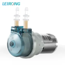 DC Peristaltic Pump 12V/24V Micro Self priming Mute Peristaltic Liquid Pump Water Pump for Lab Dosing Analytical