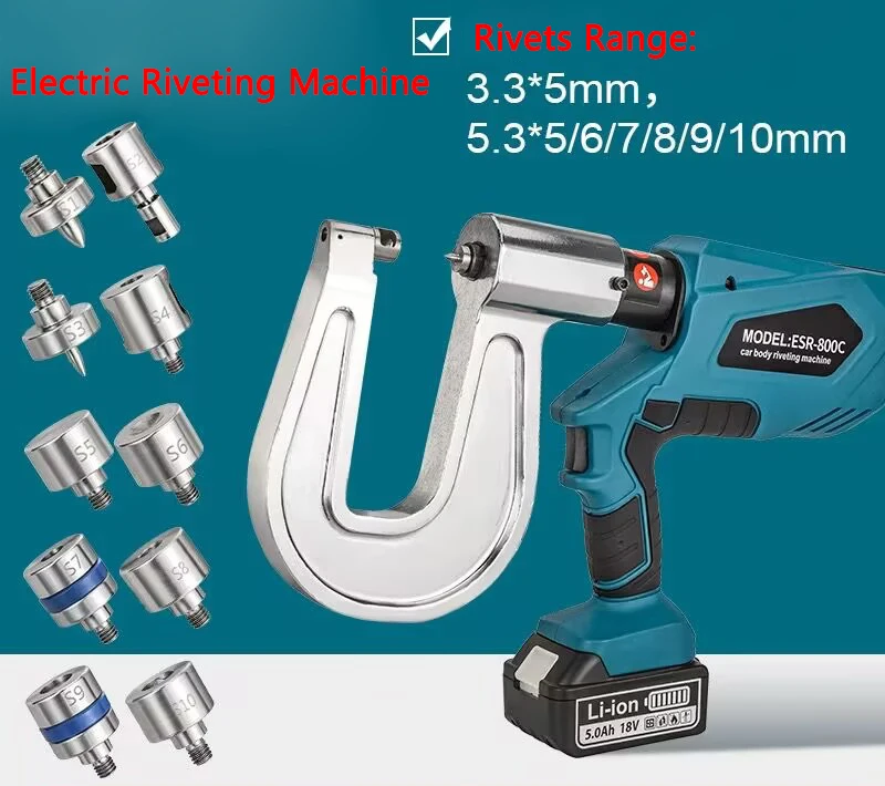

Машина для заклепок алюминиевого корпуса ESR-800 Электрическая гидравлическая машина для самостоятельной штамповки и прессования автомобильного листового металла
