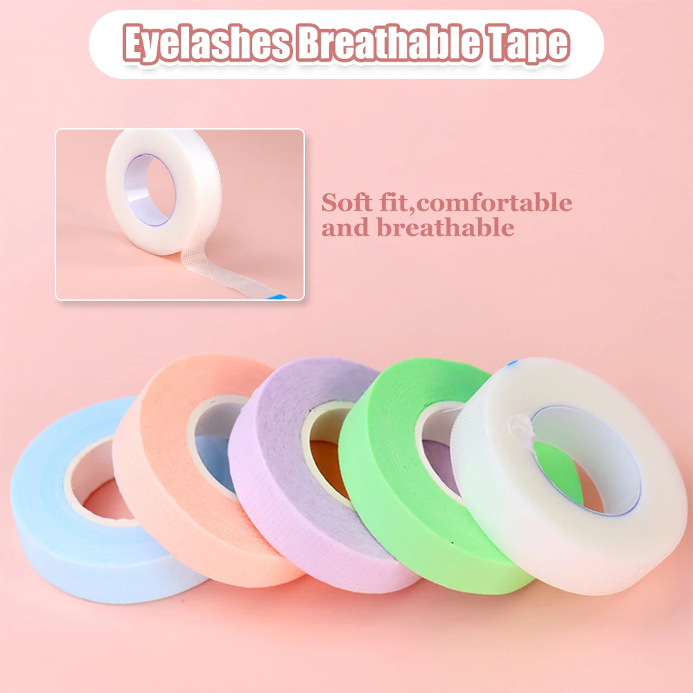 1 Rolls Lash Tape Eyelash Extension Tape 1.25/9m for Eyelash Extension Breathable Micropore Fabric Easy Tear Eye Make Up Tool