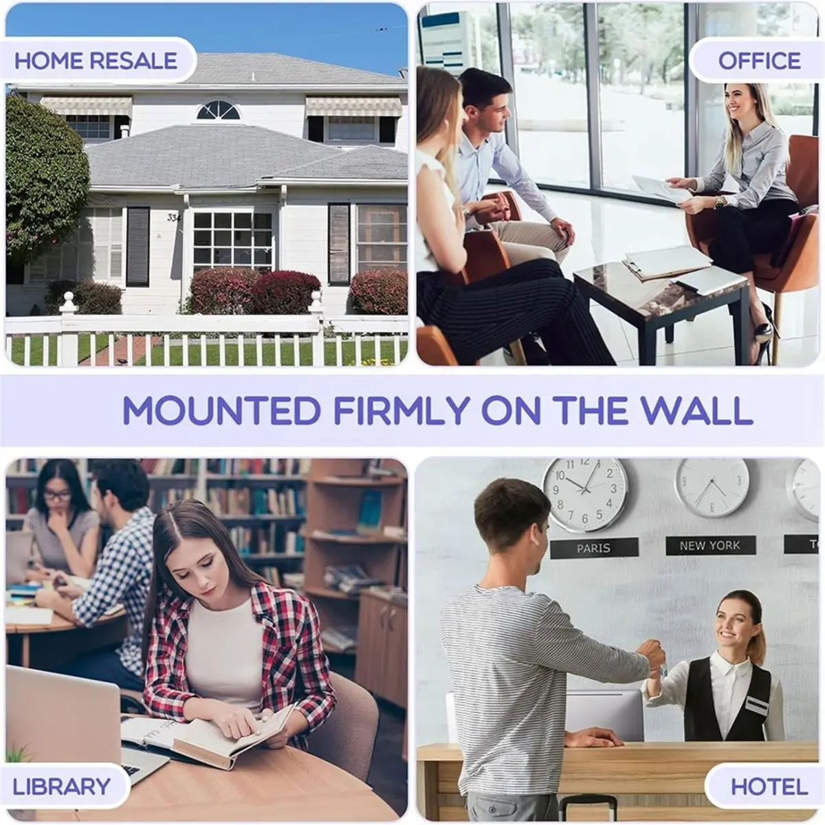 Home Tool 2 Pcs Outdoor Brochure Holder 8.5 X 11 Inch Waterproof Acrylic Wall Mount Literature Box Dispenser with Lid