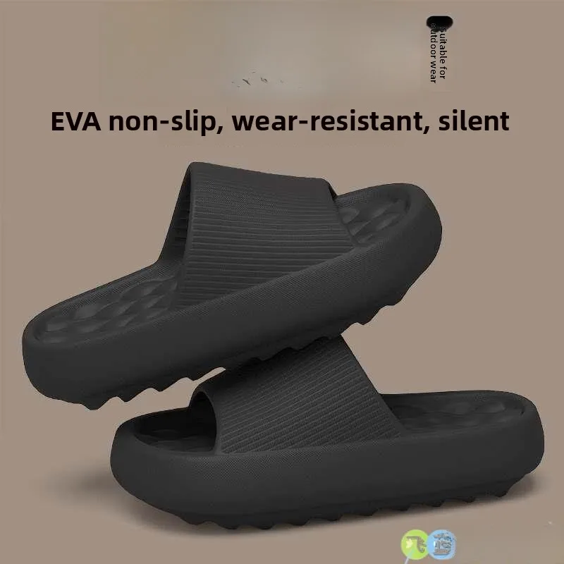 

Мужские летние уличные шлепанцы с толстой подошвой, нескользящие, из кокосового волокна, для дома и улицы, удобные повседневные сандалии