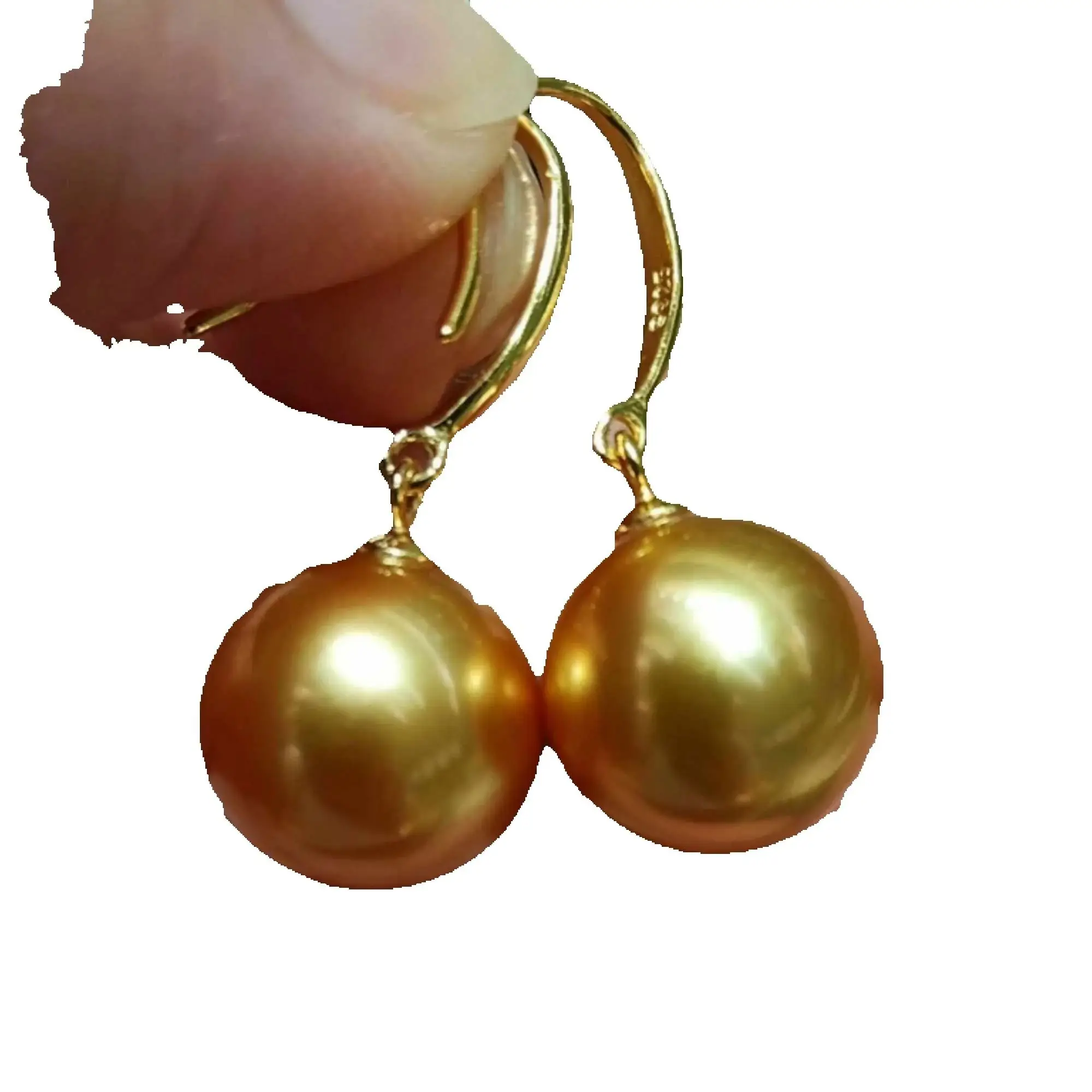 Shell Pearl Earrings yellow Earrings 18k Gold Real Classic Jewelry FOOL\'S DAY VALENTINE\'S DAY Party Fashion Wedding New Year