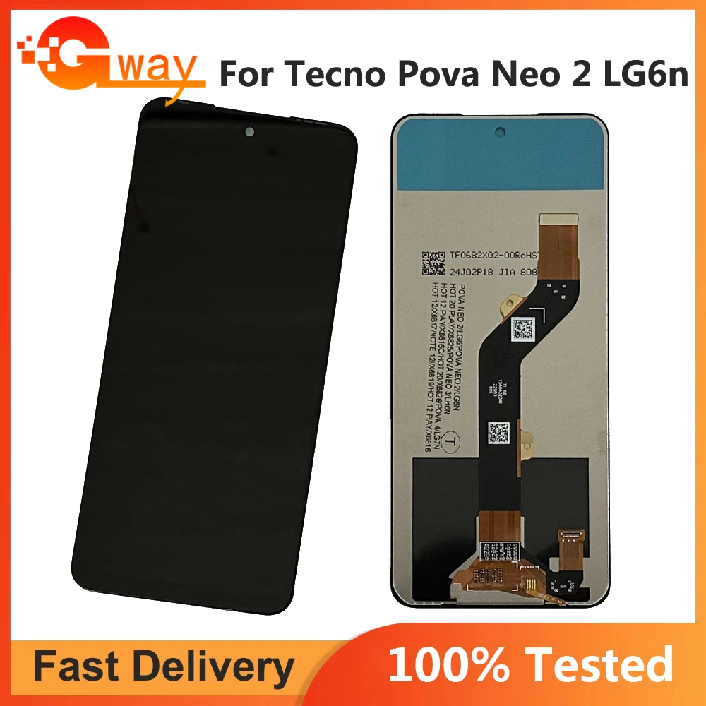 

6.82'' Tested For Tecno Pova Neo 2 LCD LG6n Display Touch Screen Digitizer Assembly Replacement For Tecno Pova Neo2 LCD