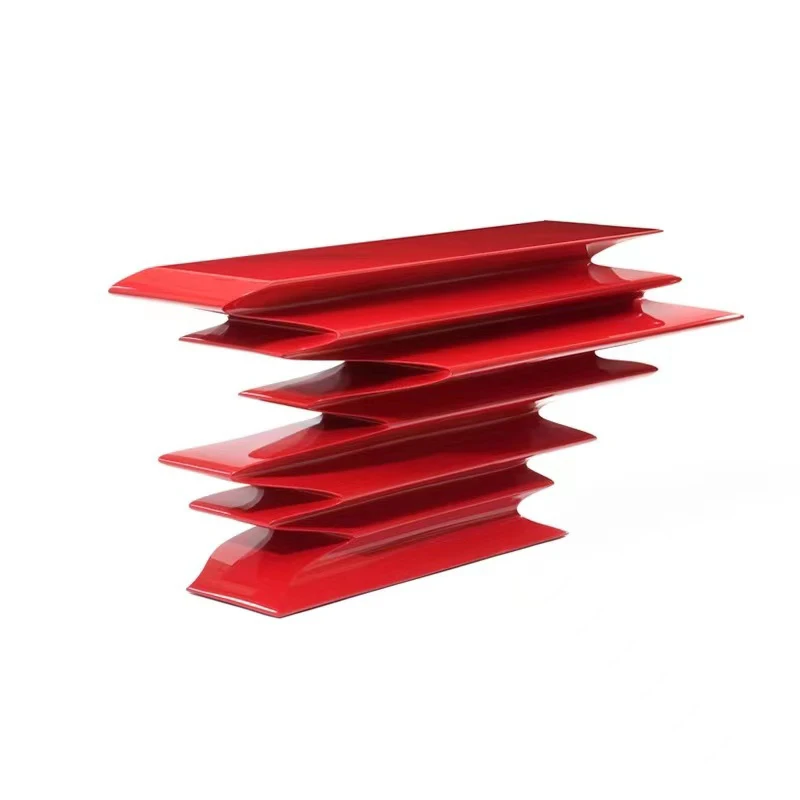 

FRP laminated rhombus entry, entrance creative special-shaped storage table, personalized ornament table