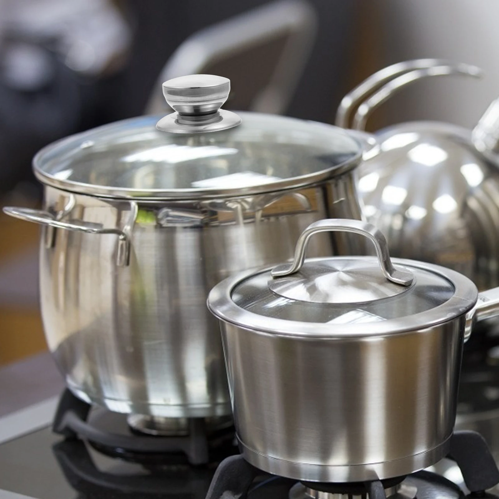 

6pcs Lid Knobs Replacement Stainless Steel H High Temp Resistance Pot Lid H Suitable Lids Woks Kitchen Gadgets