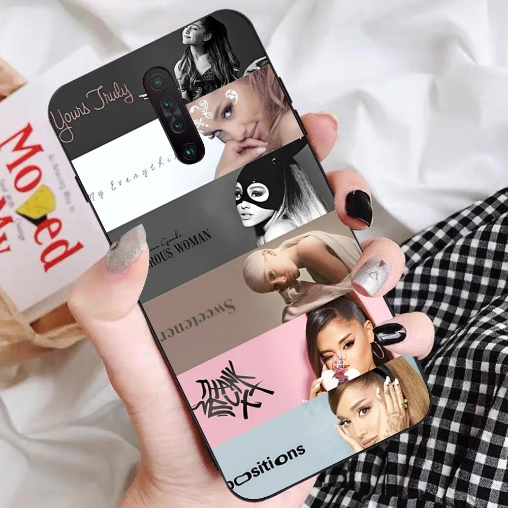 Singer A-Ariana G-Grande Phone Case For Redmi 5 6 7 8 9 10 plus pro 6 7 8 9 A GO K20 K30 K40 pro plus F3 Fundas