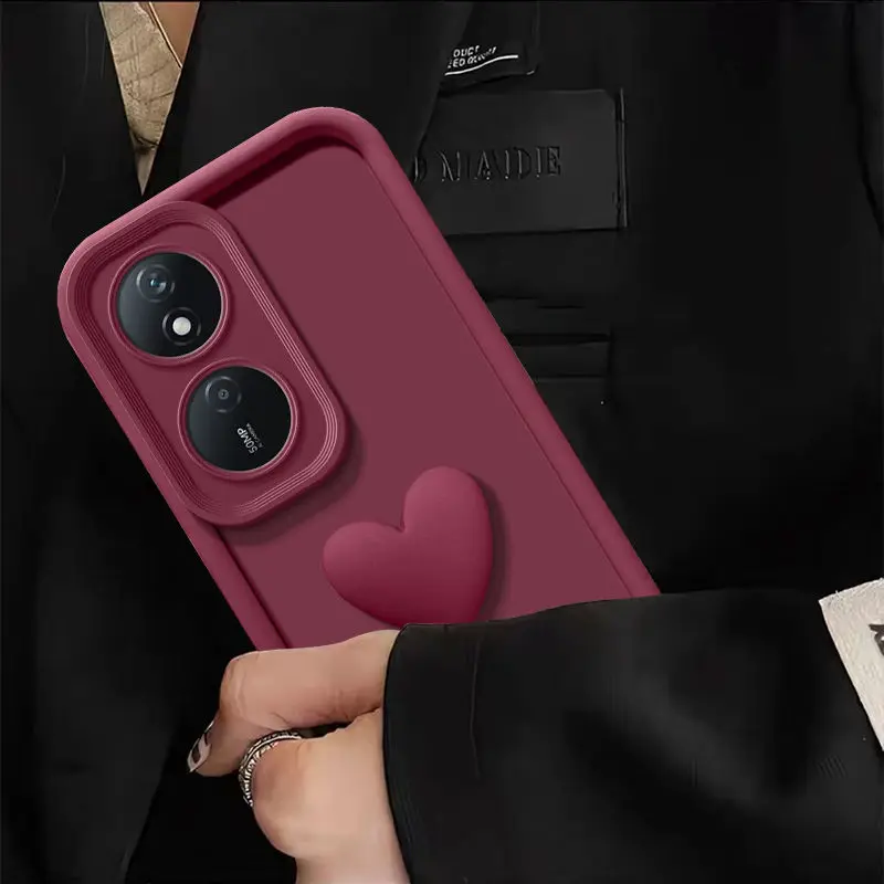 For Honor 90 Smart Case Honor X7b 5G Phone Case Honor 90 X7 X7B 90 lite Honor 50 70 Pro X5 Plus Love Cover protection Skin Feel