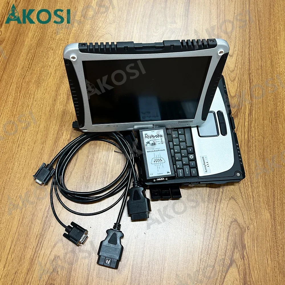 For KUBOTA DIAGNOSTIC Kit PYTHON for kubota diagmaster Python interface KUBOTA Takeuchi Diagnostic Tool+CF19 laptop