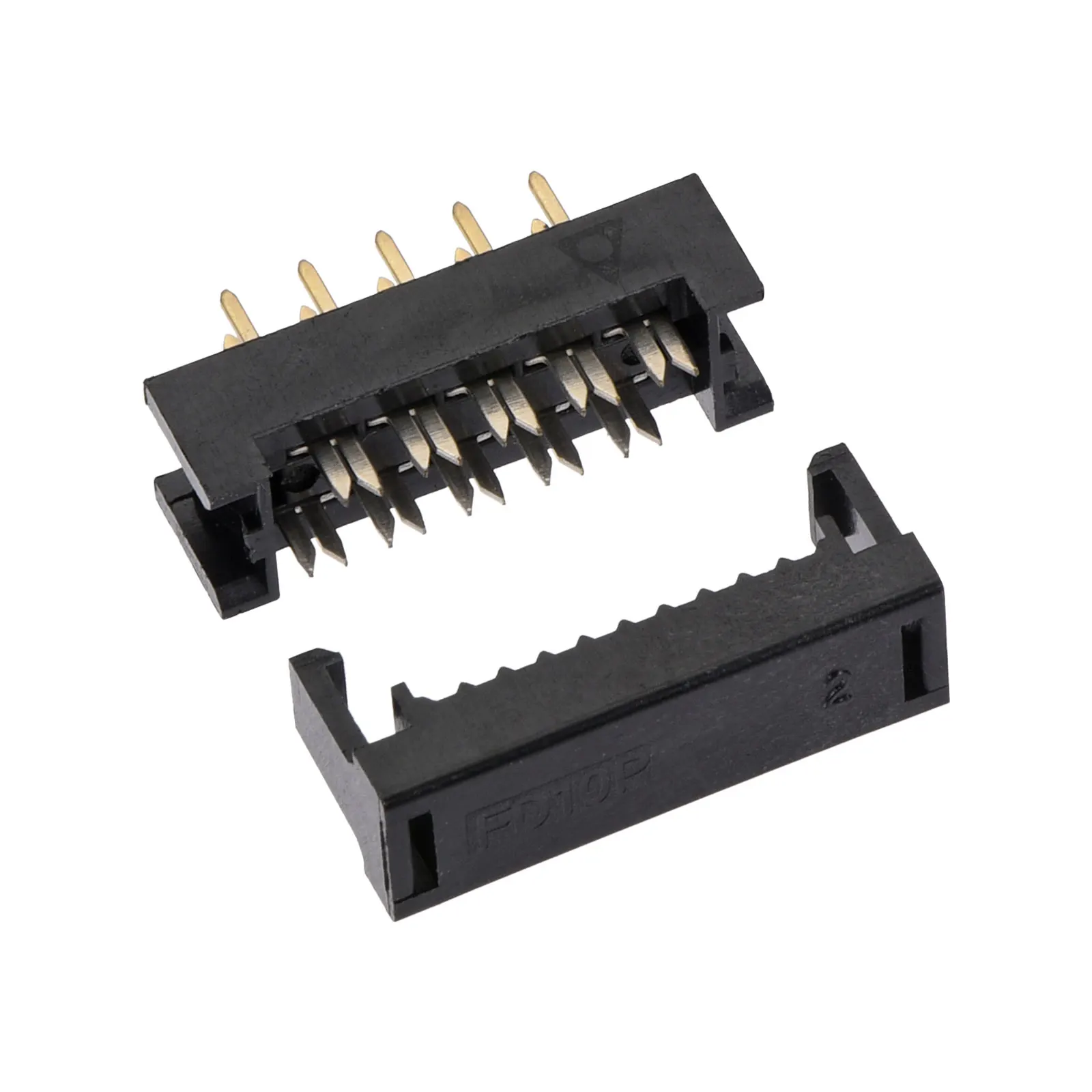 10 Stück 10p/14p/16p/20p/34p/40p zweireihig 2,54mm Pitch Pin Header-Buchse Stecker Übergangs stecker buchse für Flach band kabel