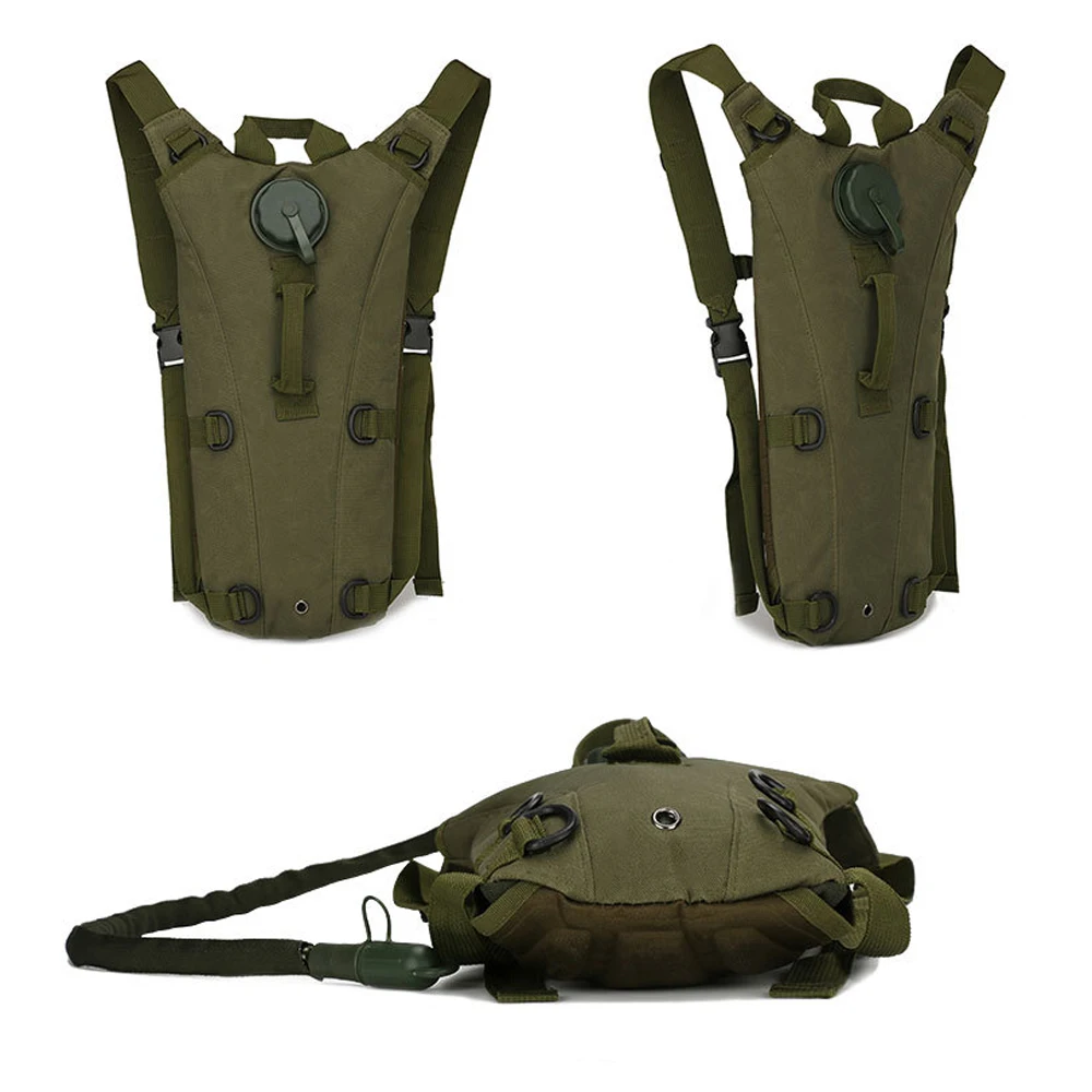Tactical Hydration Pack Backpack Water-proof Nylon Water Bag with 3 Liter Bladder for Hiking Cycling Climbing